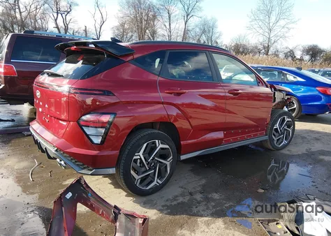 2025 Hyundai Kona N Line S from USA, damaged, VIN KM8HBCA37SU187171